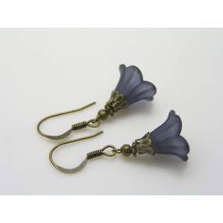 Blue Flower Earrings