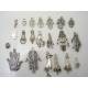 Art Decon Hand Necklace with Rock Quartz Gemstone
