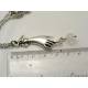 Art Decon Hand Necklace with Rock Quartz Gemstone