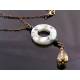 Kiwi Jasper Necklace with Citrine