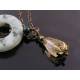 Kiwi Jasper Necklace with Citrine
