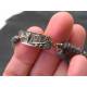 Labradorite and Ruby Bracelet, Sterling Silver