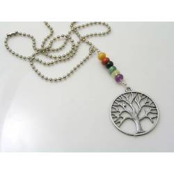 Tree of Life Necklace with Gemstones