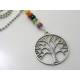Tree of Life Necklace with Gemstones