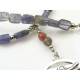 Vitruvian Man Necklace with Iolite Beads