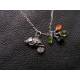 Chameleon Necklace with Gemstones