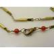 Inspirational 'Life' Necklace with Carnelian and Peridot
