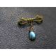 Cute Bow Brooch with Labradorite