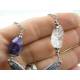 Dragonfly Necklace, Amethyst and Rock Quartz