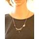 Dragonfly Necklace, Amethyst and Rock Quartz