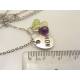 Inspirational Necklace 'Now' with Amethyst, Citrine and Peridot