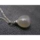 Grey Moonstone and Sunstone Necklace