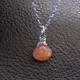 Grey Moonstone and Sunstone Necklace