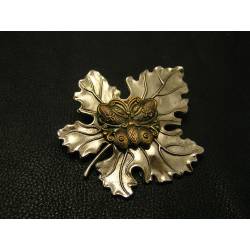 Maple Leaf Brooch, signed " Sylvia Dahl'