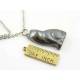 Hematite Gemstone Cat Necklace