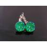 Sparkling Green Druzy Earrings