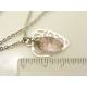 Filigree Heart with Pink Mystic Quartz Necklace