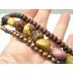 3 Strand Bracelet, Mookaite, Freshwater Pearls