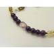 Aventurine, Citrine and Amethyst Bracelet