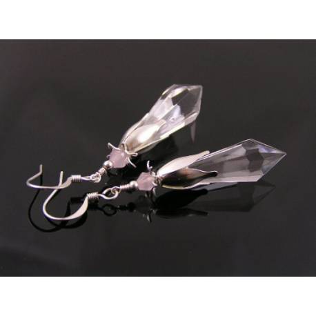 Clear Drop Earrings