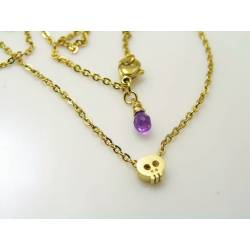 Alien Charm Necklace with Amethyst