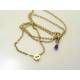 Alien Charm Necklace with Amethyst
