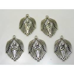 5 Large Pendants Maria with Wings