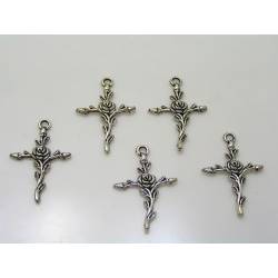 5 Flower Cross Pendants