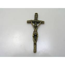 Detailed Cross Pendant, Antique Bronze