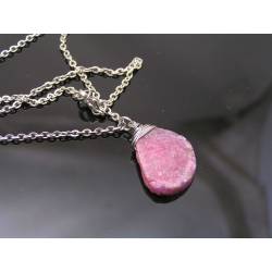 Ruby Necklace, Natural Pecious Gemstone