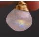 Moon Necklace with Rainbow Moonstone