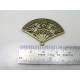 10 Fan Pendants, Antique Bronze