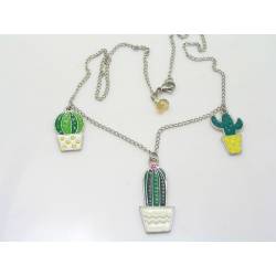 Cactus Pendant Necklace