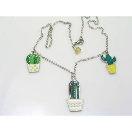Cacti Pendant Necklace