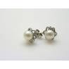 Pearl Earrings, Sterling Silver Studs