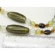 Vintage Foiled Glass Bead Necklace