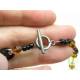 Vintage Foiled Glass Bead Necklace