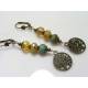 Tree of Life Earrings, Czech Glass Beads