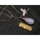 Large Moonstone and Dragonfly Necklace