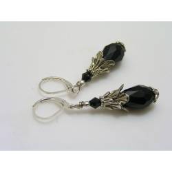 Black Crystal Earrings