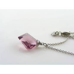 Mauve Quartz Gemstone Necklace