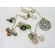 Four Season Necklace, Czech Flower Necklace