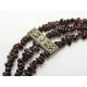 3 Strand Garnet Bracelet, SALE