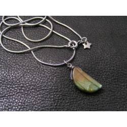 Labradorite Moon Necklace
