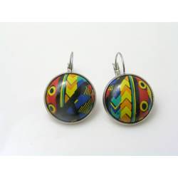 Colourful Cabochon Earrings
