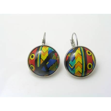 Colourful Cabochon Earrings