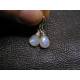 Rainbow Moonstone Earrings with Sterling Silver Ear Wires