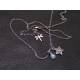 Moonstone and Star Charm Necklace
