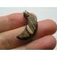 Crescent Moon Necklace, Carved Coconut Shell Moon