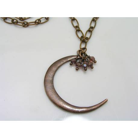 Copper Moon Necklace